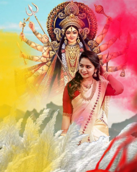 Maa Durga Puja Dushhera CB PicsArt Editing Background