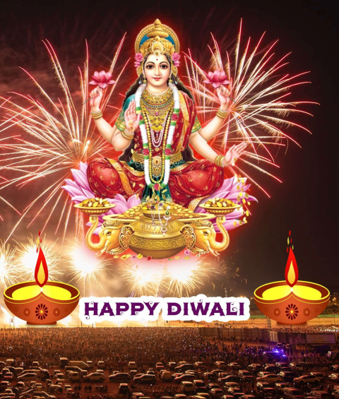 Maa Laxmi Diwali Wishes Backgrounds HD WhatsApp Status Images