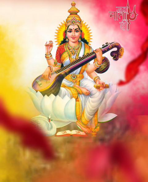Maa Saraswati Puja special Photo Editing Background For Picsart