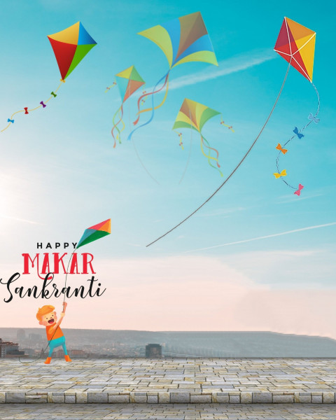 Makar Sankranti Editing Background Photoshop CB