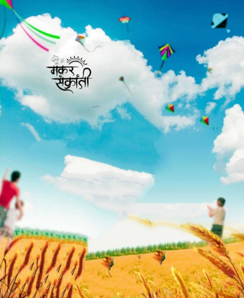 Makar Sankranti (Lohri) Editing Background For Picsart & Photoshop