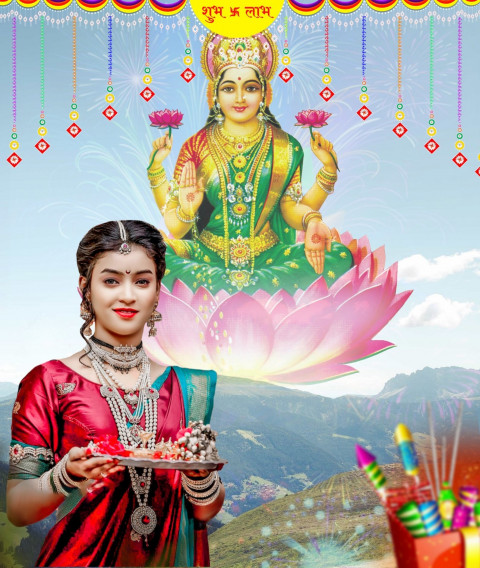 Mata Lakshmi Cb Diwali editing Background Download