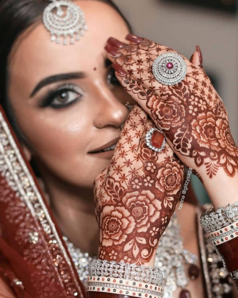 Mehandi Design Full Hand Pictures For Dulhan Wedding