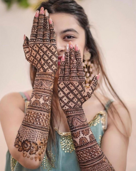 Mehandi Design Full Hand Pictures For Dulhan Wedding