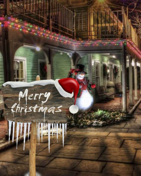 Merry Christmas Background Full HD CB Picsart Photo