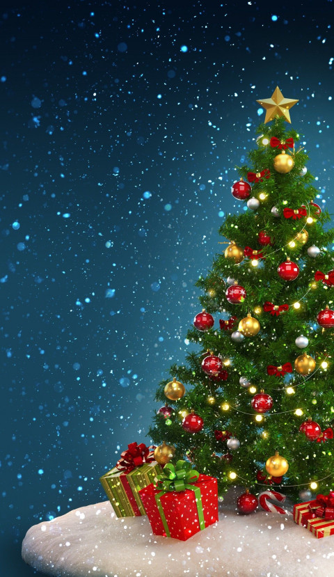 Merry Christmas Day Tree CB PicsArt Background Free