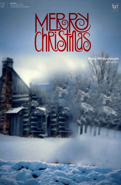 Merry Christmas Day Winter Editing CB PicsArt Background HD