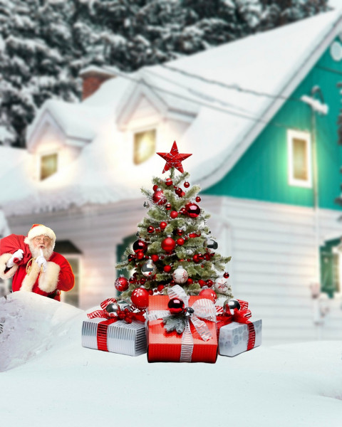 Merry Christmas Editing Background For CB Picsart Photo
