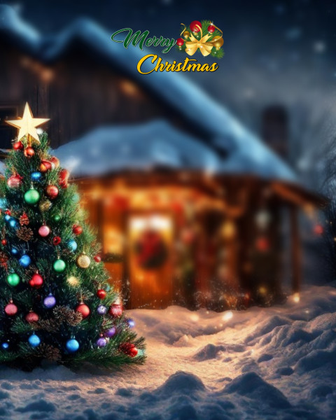 Merry Christmas Editing Background Tree Images For CB Editing Photo