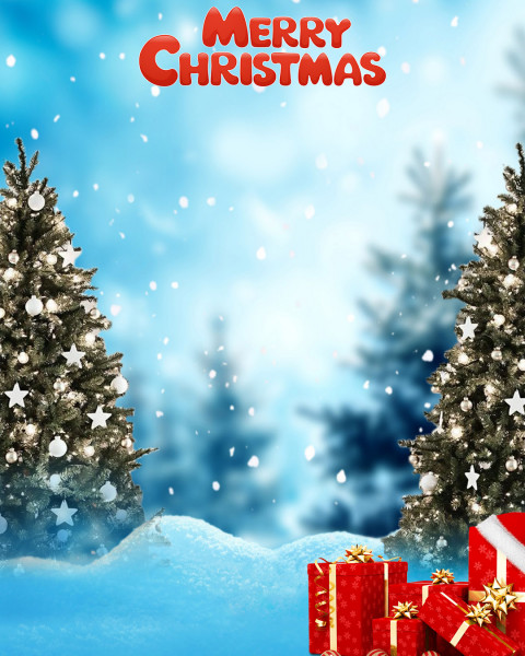 Merry Christmas Editing Tree CB PicsArt Background