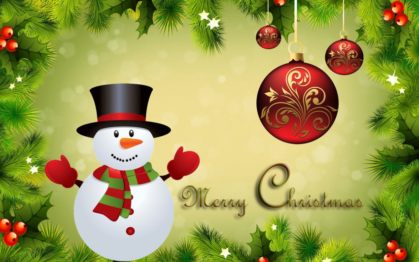 Merry Christmas Full HD Wallpaper Picture Download