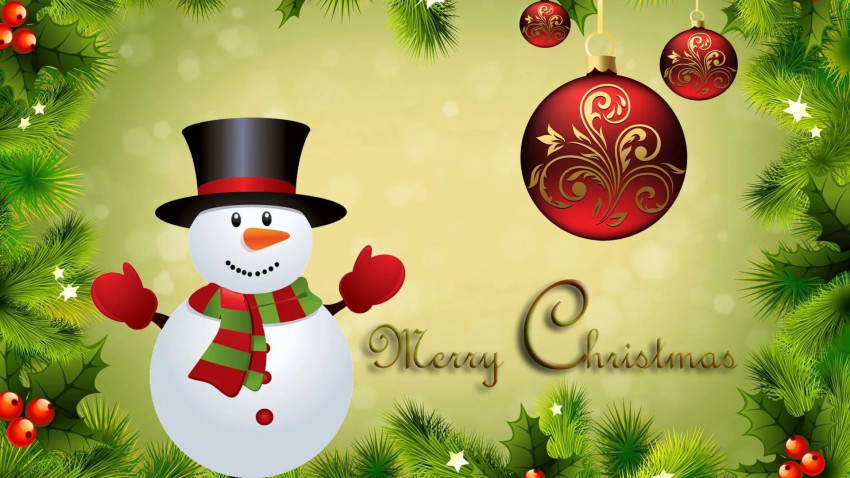Merry Christmas Happy Holidays Wallpaper Full HD