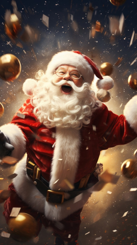 Merry Christmas Mobile Wallpapers HD With Santa Claus Photo New | OyePhoto