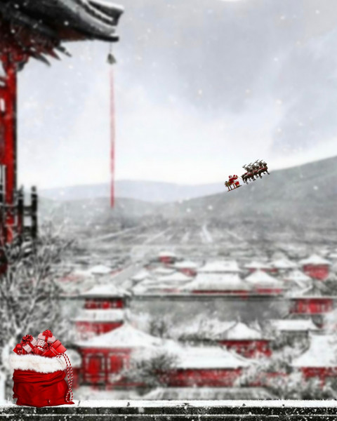 Merry Christmas Photo Editing Background For CB Picsart