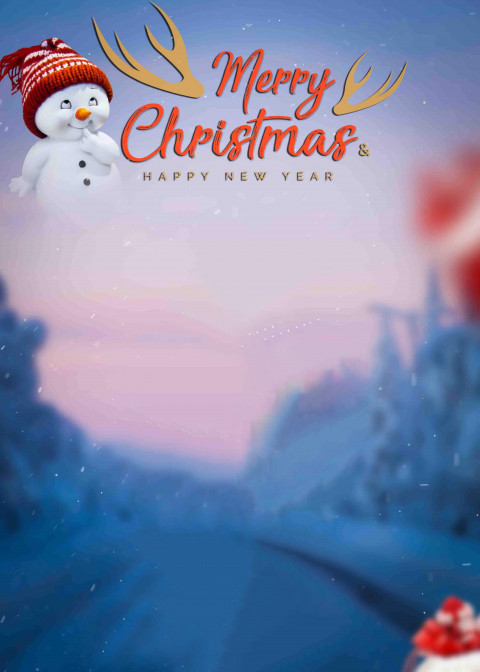 Merry Christmas Photo Editing CB Background Full HD
