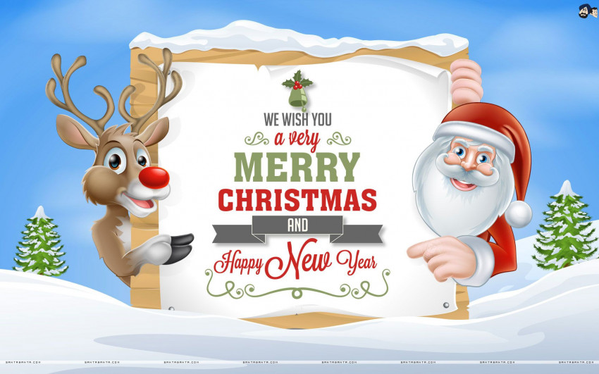 Merry Christmas Wishing Wallpaper For Mobile Pics