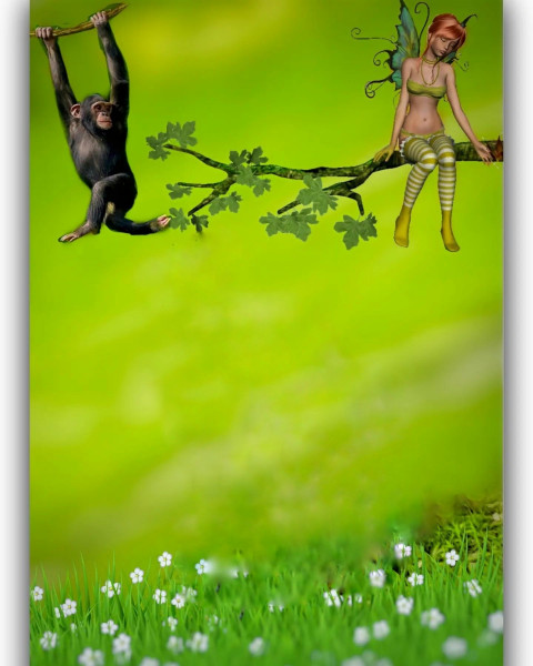 Monke ANd Girl HD CB Editing Background Download
