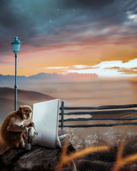 Monkey Viral CB Picsart Photo Editing Background HD
