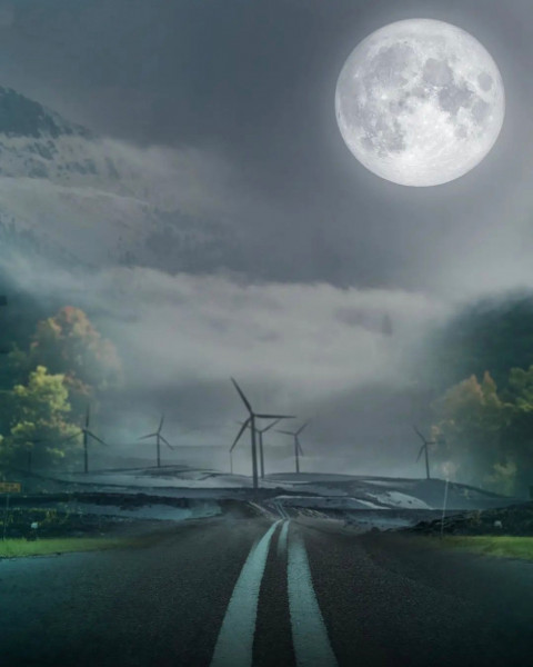 Moon Picsart CB Background Download Free For Snapseed