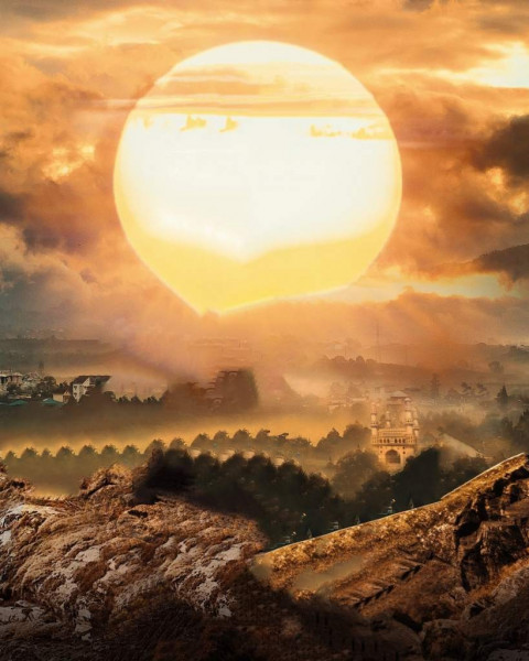 Moon Poster Background For Picsart CB Editing