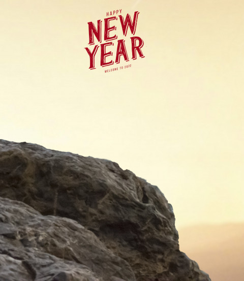 Mountain 2022 Happy New Year CB PicsArt BackgroundHD