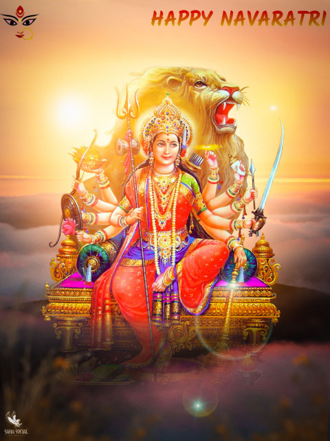 Navratri Photo Editing Dussehra Background for Picsart Download Full HD