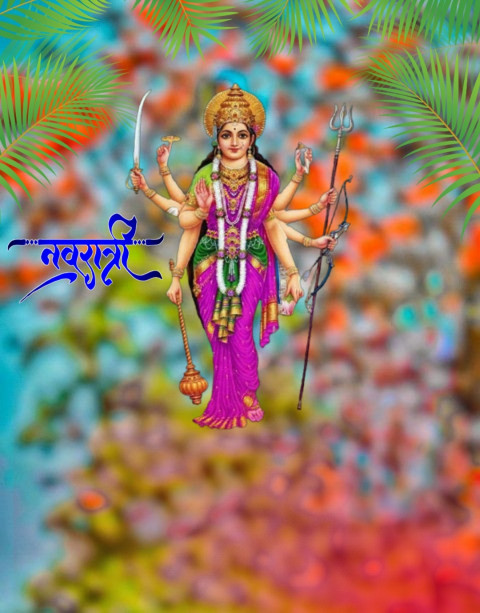Navratri Photo Editing Nature Background HD Images Download Dp