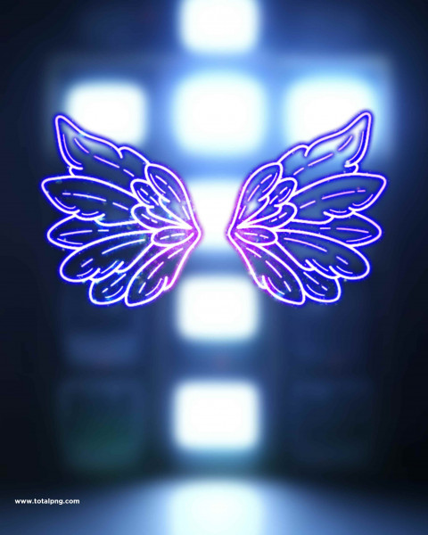Neon Wing CB Photo Editing HD Background Download
