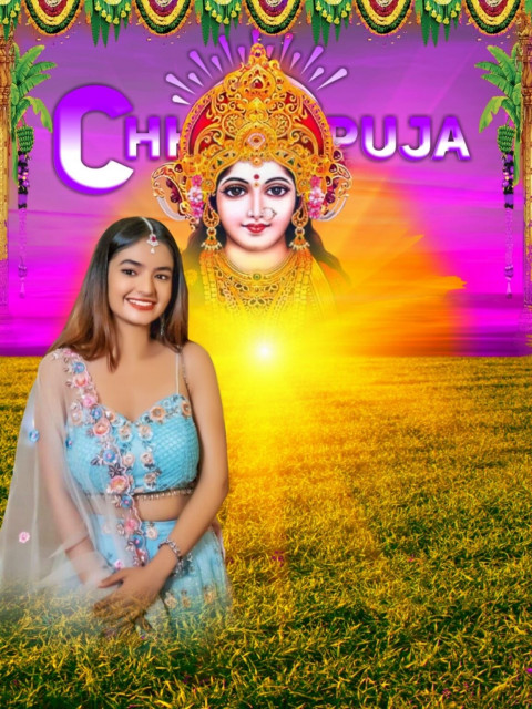 New Chhath Puja Special Girl Photo CB PicsArt Editing Background
