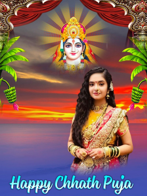 New Chhath Puja Special Photo Snapseed Background With Girls