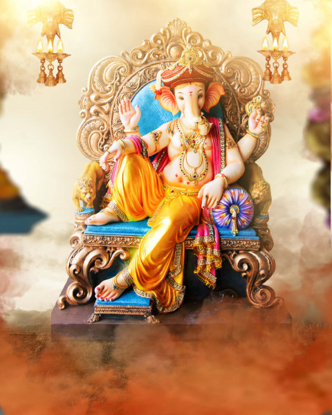 New Ganesh Chaturthi Editing Background
