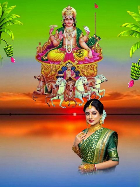 New Girls Chhath Puja Special Snapseed Editing Background