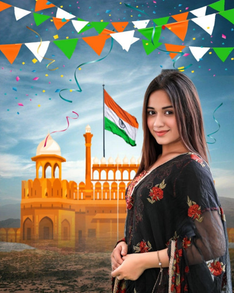 New Girls Jannat Zubair Images Happy Republic Day CB Background