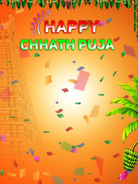 New Happy Chhath Puja Background For Editing Picsart