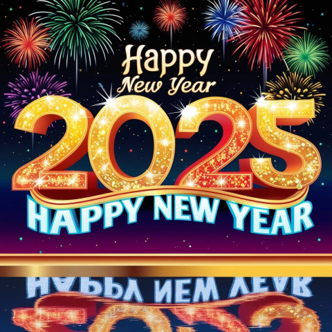 New Year 2025 Celebration Glow Background Cb Editing Images
