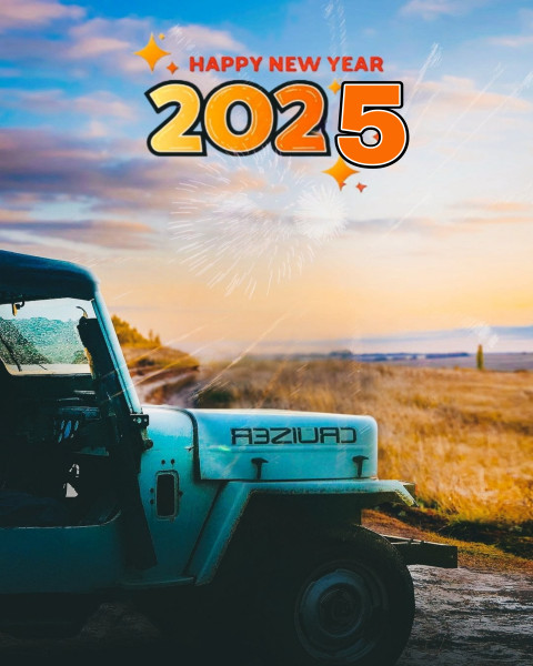 New Year Photo Editing Background 2025 Car Images