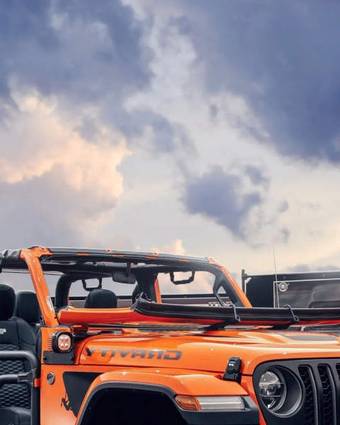Orange Jeep Editing Background Download For CB PicsArt