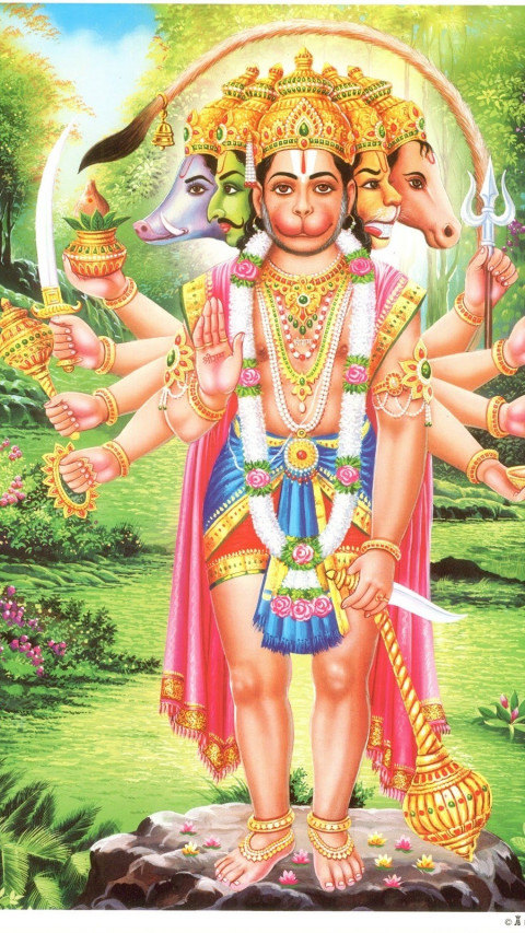 Panchmukhi Hanuman Ji Wallpaper HD Mobile Pictures