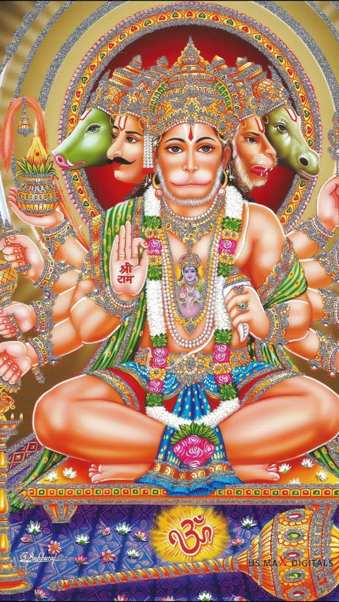 Panchmukhi Hanuman Ji Wallpaper HD Mobile Pictures