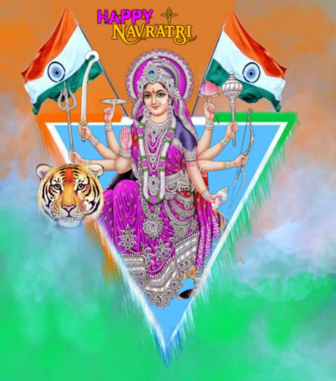 Photo Editing Navratri Big Size Tiranga Background HD