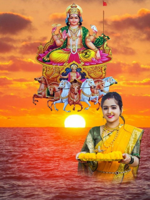 Photoshop Editing Happy Chhath Puja Girls Snapseed Background