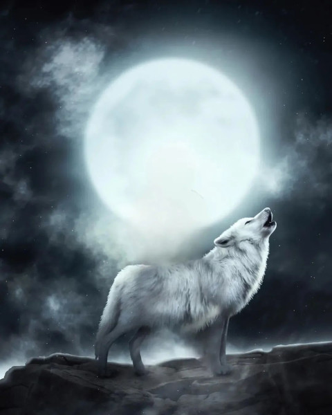 Photoshop Editor Woolf Moon Background HD Viral Editing Images
