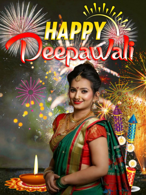 Photoshop Happy Deepawali Background HD Download Girls