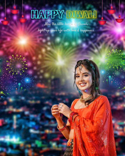 Cover Photo of Diwali Editing Background