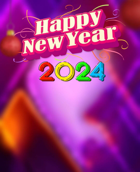 Photoshop Happy New Year 2024 CB Photo Background Full HD