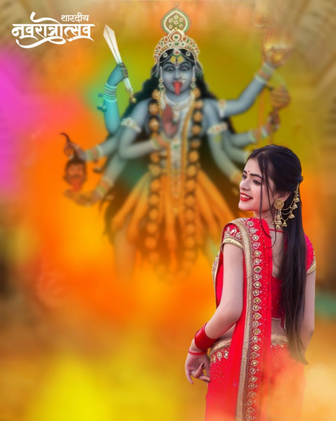 Photoshop Navratri CB Background For Photo Editing With Girl Pics