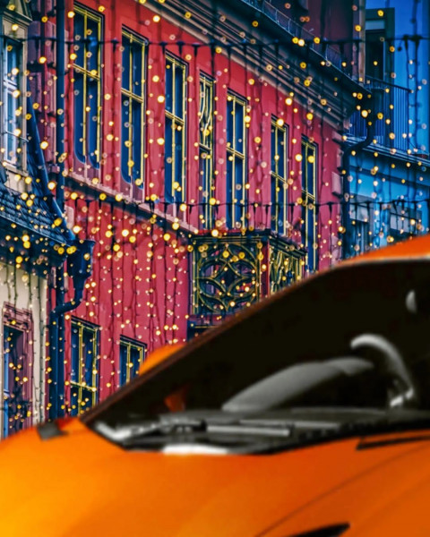 Photoshop New Red Car Editing Background Download