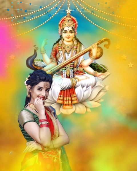 Photoshop Saraswati Puja CB Photo Editing Background free