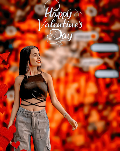 Photoshop Valentines Day New Girl Background