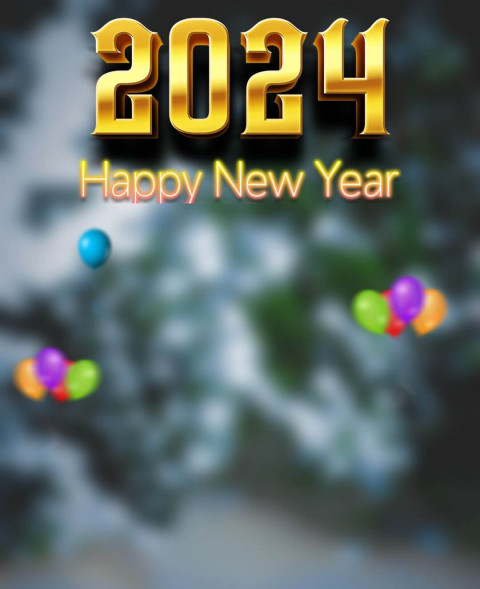 PicsArt Background For Happy New year 2024 Photo Editing